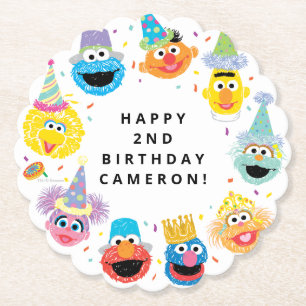 Sesame Street Pals Confetti Birthday Underlägg Papper