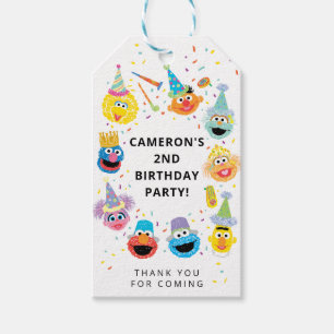 Sesame Street Pals Confetti Tack Favor Presentetikett