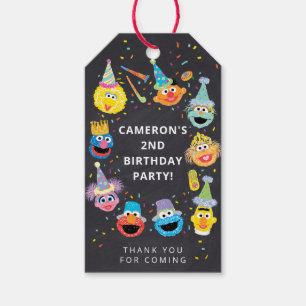 Sesame Street Pals Confetti Tack Favor Presentetikett