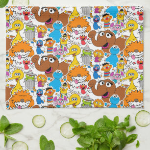 Sesame Street Pals Doodley Mönster Kökshandduk