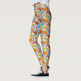 Sesame Street Pals Doodley Mönster Leggings