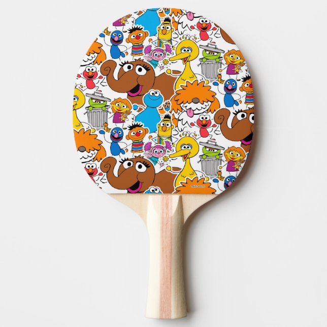 Sesame Street Pals Doodley Pattern Pingisracket (Framsidan)