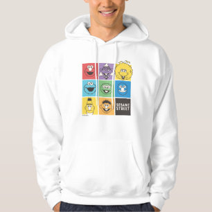 Sesame Street Pals   Färg-block Hoodie
