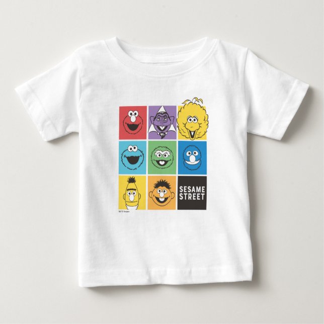 Sesame Street Pals | Färg-block T Shirt (Framsida)