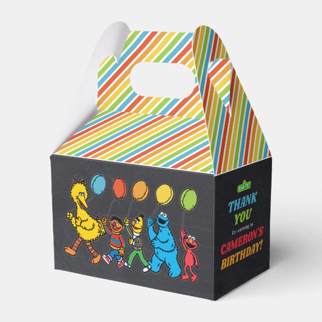Sesame Street Pals | Favoritruta för födelsedagsbu Presentaskar (Framsidan Sidan)