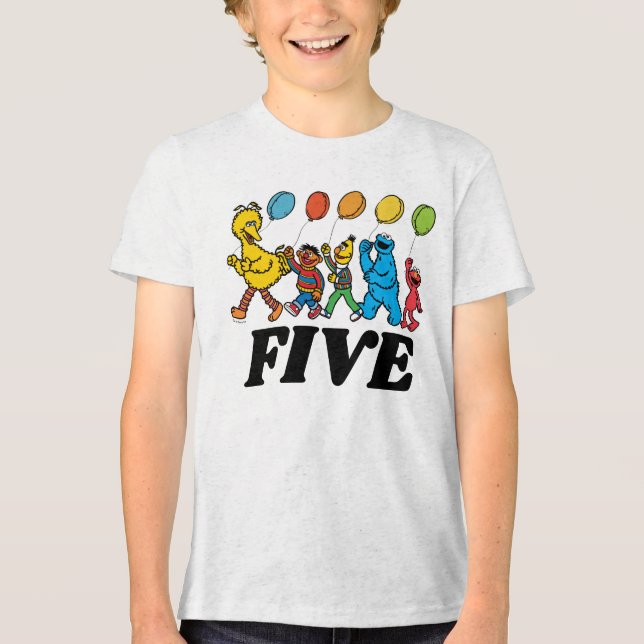 Sesame Street Pals | Födelsedagsballonger T Shirt (Framsida)