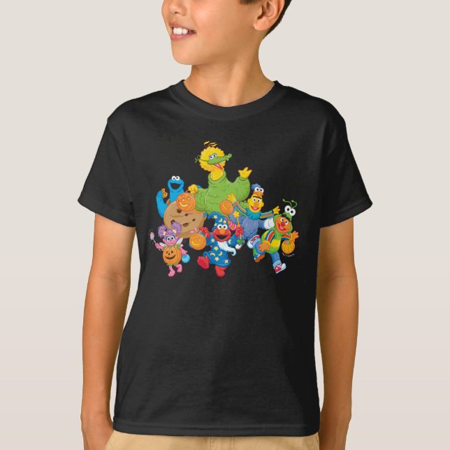 Sesame Street Pals | Halloween Costumes T Shirt (Framsida)