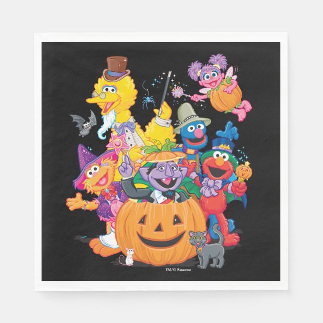 Sesame Street Pals | HAPPY HALLOWEEN Pappersservett (Framsidan)