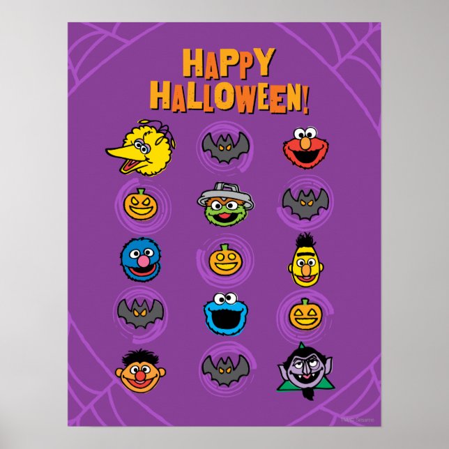 Sesame Street Pals - Happy halloween! Poster (Framsidan)