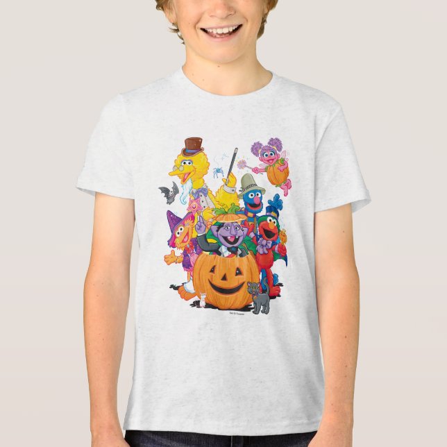 Sesame Street Pals | HAPPY HALLOWEEN T Shirt (Framsida)