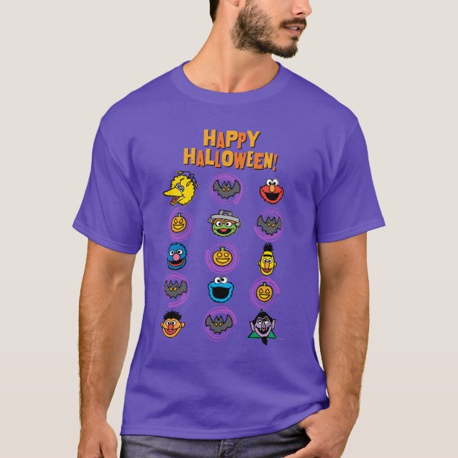 Sesame Street Pals - Happy halloween! T-shirt (Framsida)