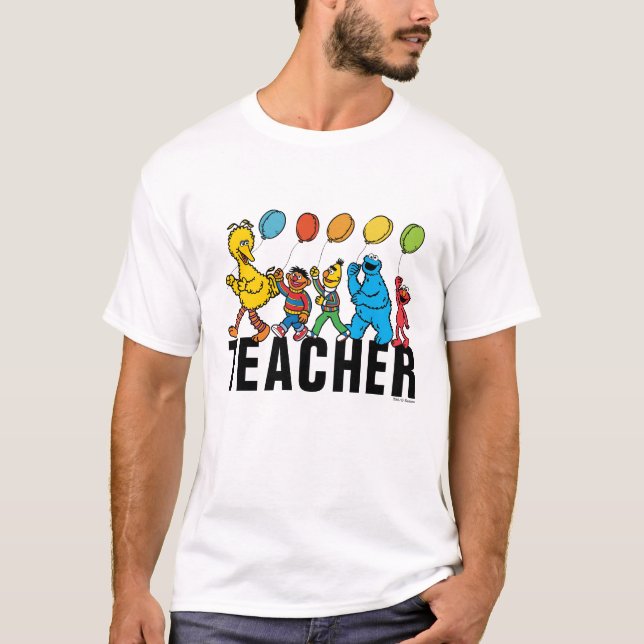 Sesame Street Pals | Lärare i Party T Shirt (Framsida)