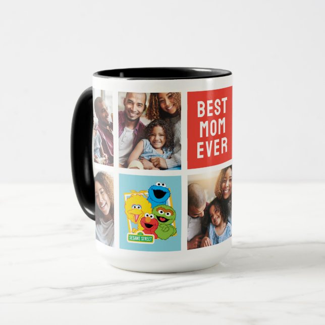 Sesame Street Pals | Mamma Photo Collage Mugg (Framsida vänster)
