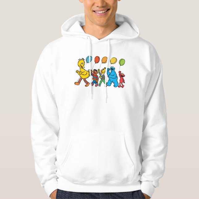 Sesame Street Pals | Party-ballonger Hoodie (Framsida)