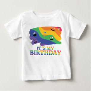 Sesame Street Pals Rainbow Birthday T Shirt