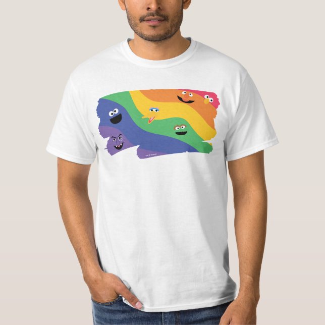 Sesame Street Pals Rainbow T Shirt (Framsida)