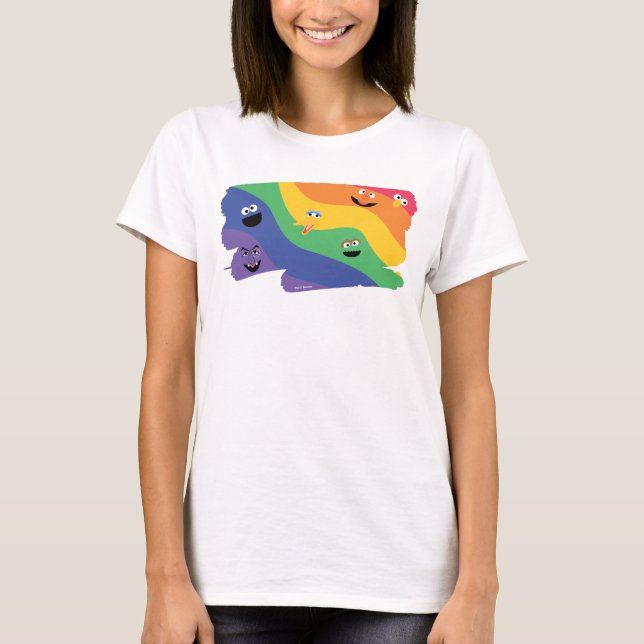 Sesame Street Pals Rainbow T Shirt (Framsida)