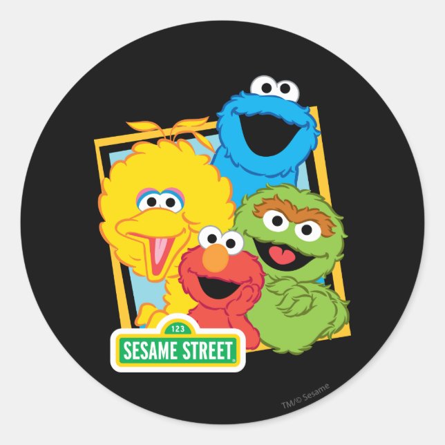 Sesame Street Pals Runt Klistermärke (Framsida)