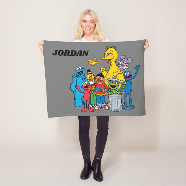 Sesame Street Pals Wave Fleecefilt (På plats)