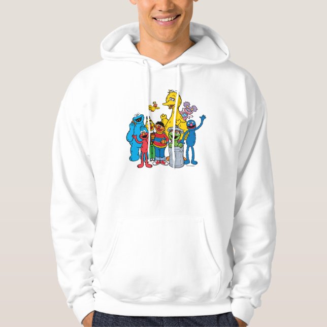 Sesame Street Pals Wave Hoodie (Framsida)