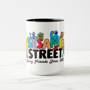 Sesame Street Pälsiga vänner sedan 1969 Mugg