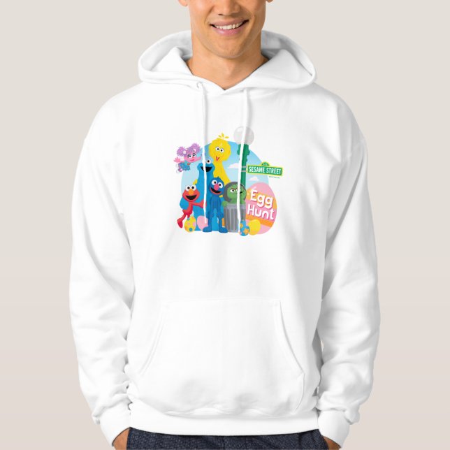 Sesame Street Påskägg Hunt Hoodie (Framsida)