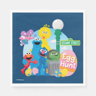 Sesame Street Påskägg Hunt Pappersservett