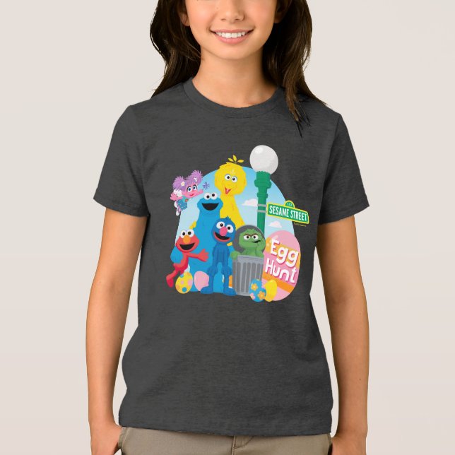 Sesame Street Påskägg Hunt T Shirt (Framsida)