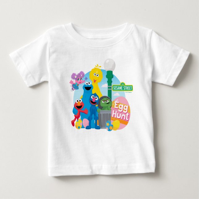 Sesame Street Påskägg Hunt T Shirt (Framsida)