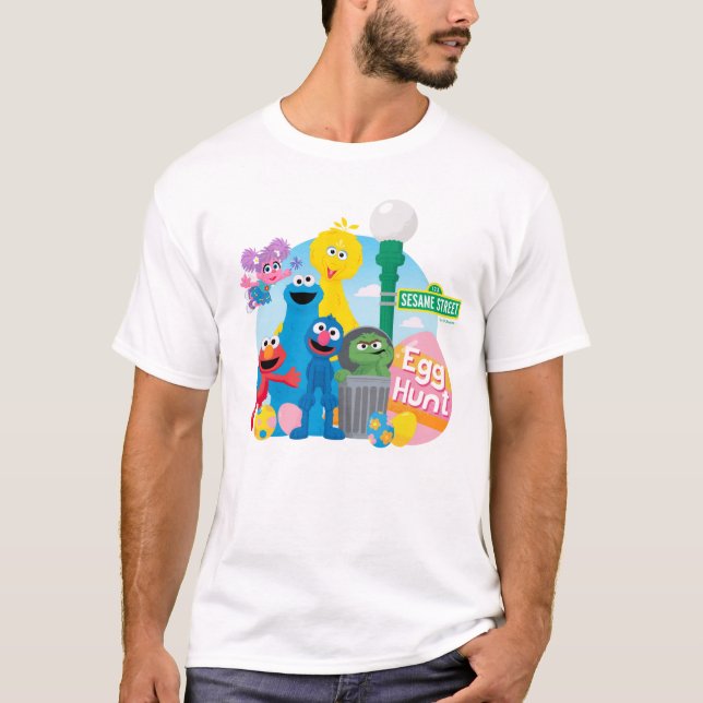 Sesame Street Påskägg Hunt T Shirt (Framsida)
