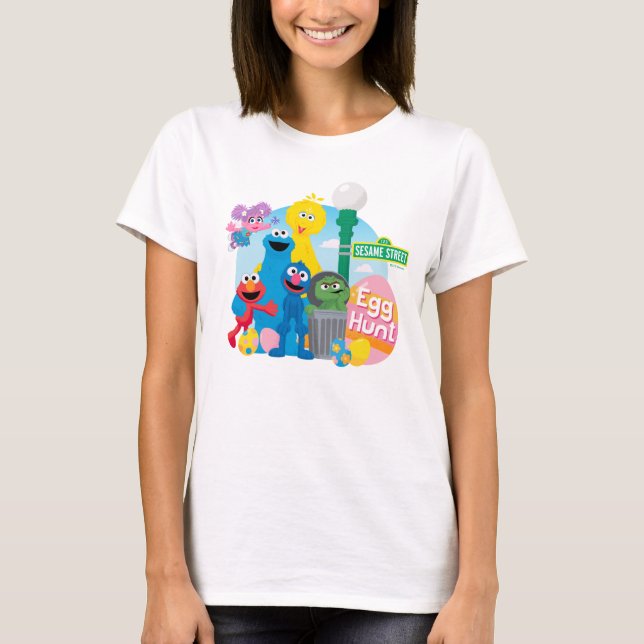 Sesame Street Påskägg Hunt T Shirt (Framsida)