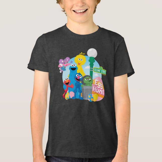Sesame Street Påskägg Hunt T Shirt (Framsida)
