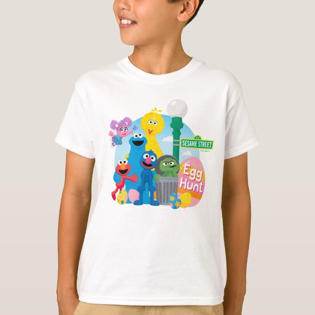Sesame Street Påskägg Hunt T Shirt (Framsida)