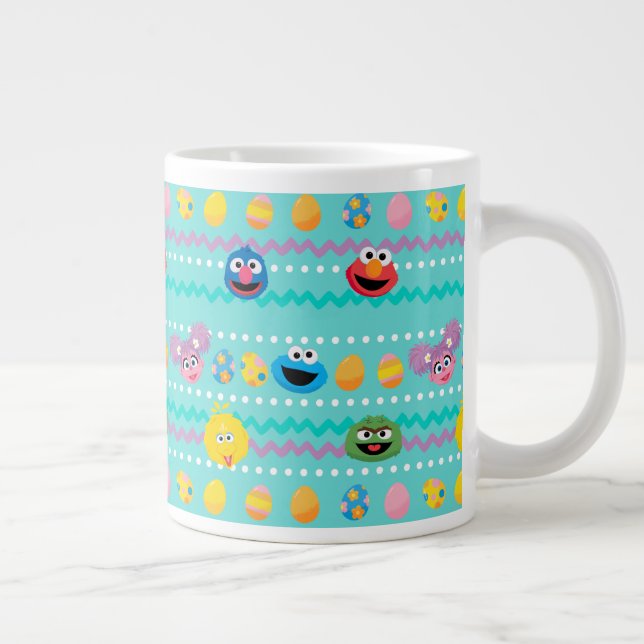Sesame Street Påskägg Mönster Jumbo Mugg (Höger)