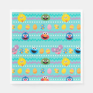 Sesame Street Påskägg Mönster Pappersservett