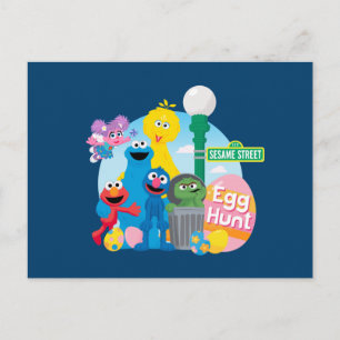 Sesame Street påskäggsjakt Vykort