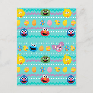 Sesame Street påskäggsmönster Vykort