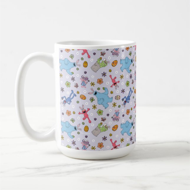 Sesame Street Påskhare Mönster Kaffemugg (Vänster)