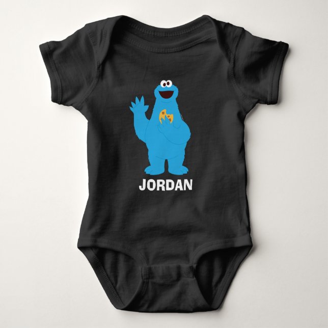 Sesame Street | Personalized Cookie Monster T Shirt (Framsida)
