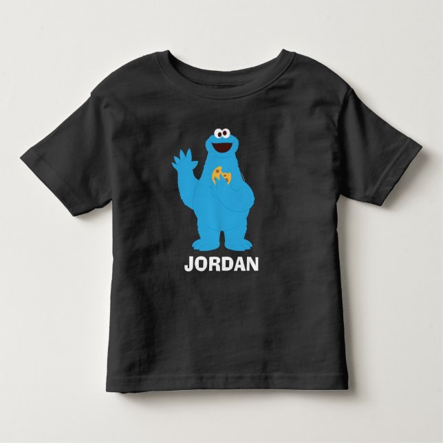Sesame Street | Personlig Cookie Monster Baby B T Shirt (Framsida)