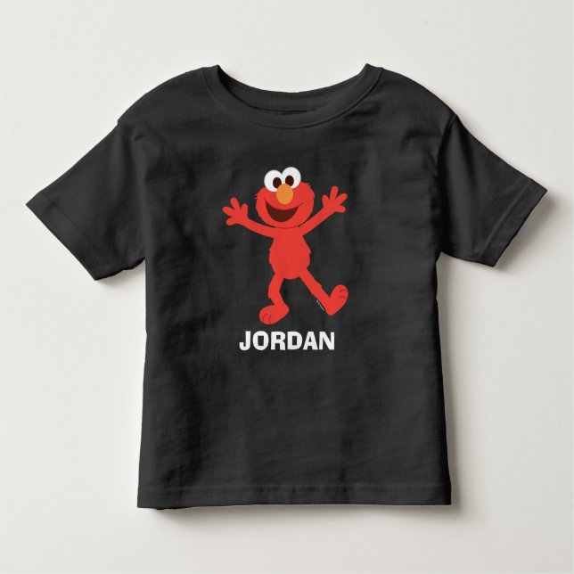 Sesame Street | Personlig Elmo Baby Bodykostym T Shirt (Framsida)