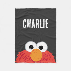 Sesame Street Personlig Elmo Big Ansikte Fleecefilt