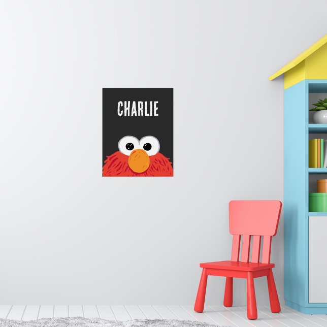 Sesame Street | Personlig Elmo Big Ansikte Poster (Barnkammare 1)