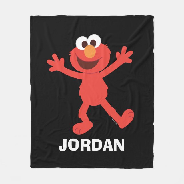 Sesame Street | Personlig Elmo Fleecefilt (Framsidan)
