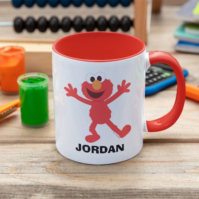 Sesame Street | Personlig Elmo Mugg (Mug on table)