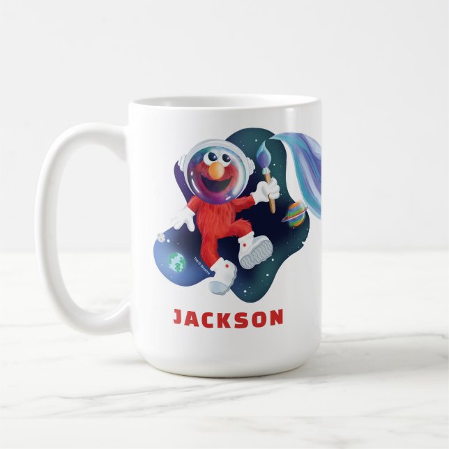 Sesame Street | Personlig Elmo Rymden Kaffemugg (Vänster)
