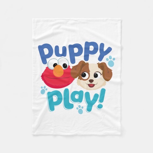 Sesame Street | Puppy Play Elmo & Tango Fleecefilt (Framsidan)