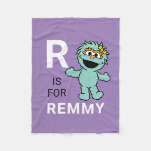 Sesame Street   R är för Rosita   Lägg till ditt n Fleecefilt