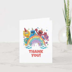 Sesame Street Rainbow Unicorn Birthday Tack Kort