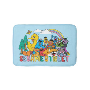 Sesame Street Rainbow Wave Badrumsmatta